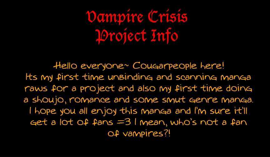 Vampire Crisis - Vol.1 Chapter 1 : Vampire Crisis