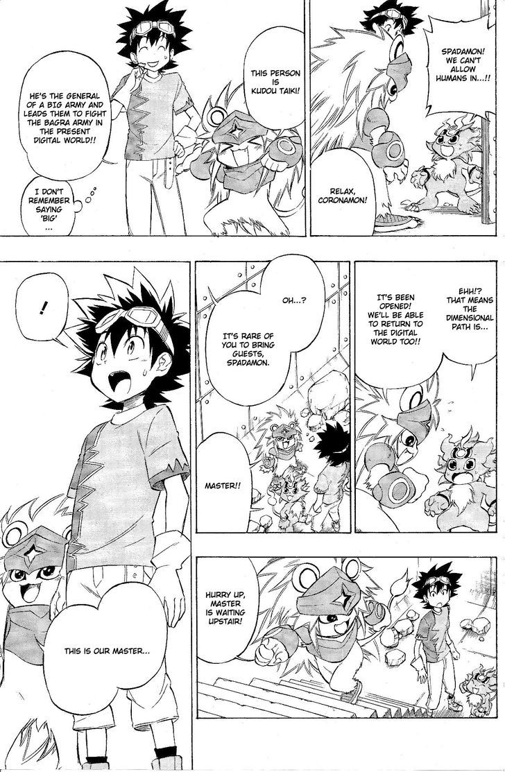 Digimon Cross Wars - Vol.1 Chapter 13 : Xros Memories!! The Boys  Old Days!!