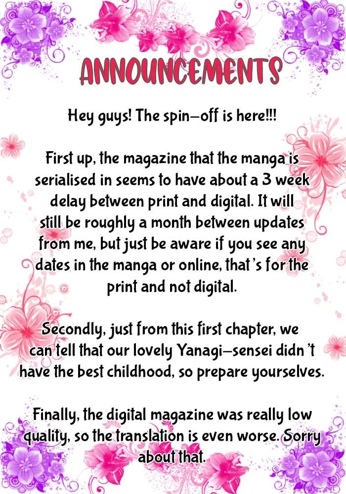 Kiraide Isasete Asanaga-Sensei To Yanagi-Sensei - Vol.1  Chapter 1