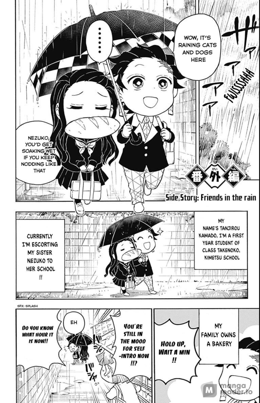 Kimetsu Gakuen - Extra.1 : Side Story: Friends In The Rain