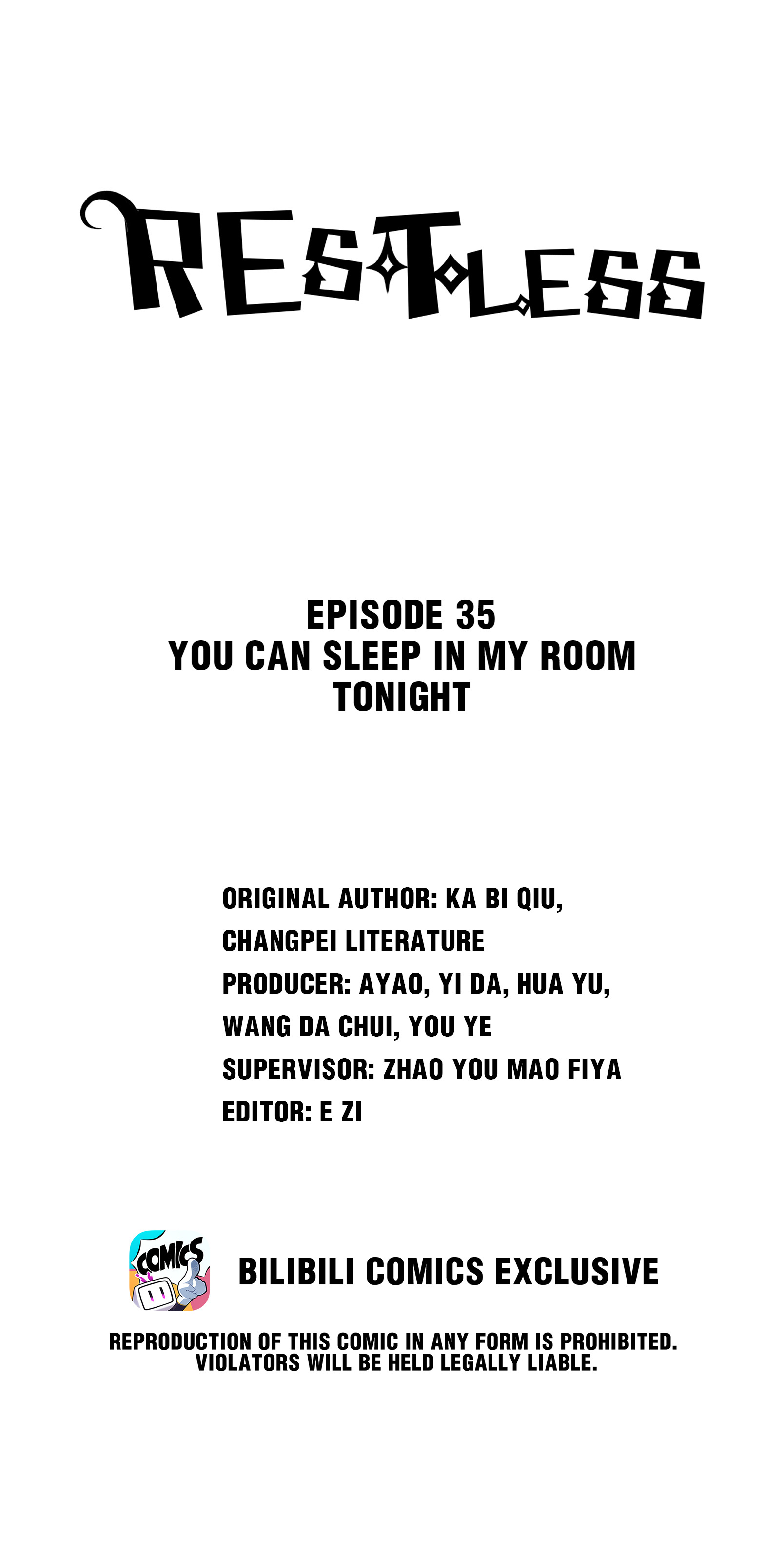 Restless - Chapter 35: You Can Sleep In My Room Tonight