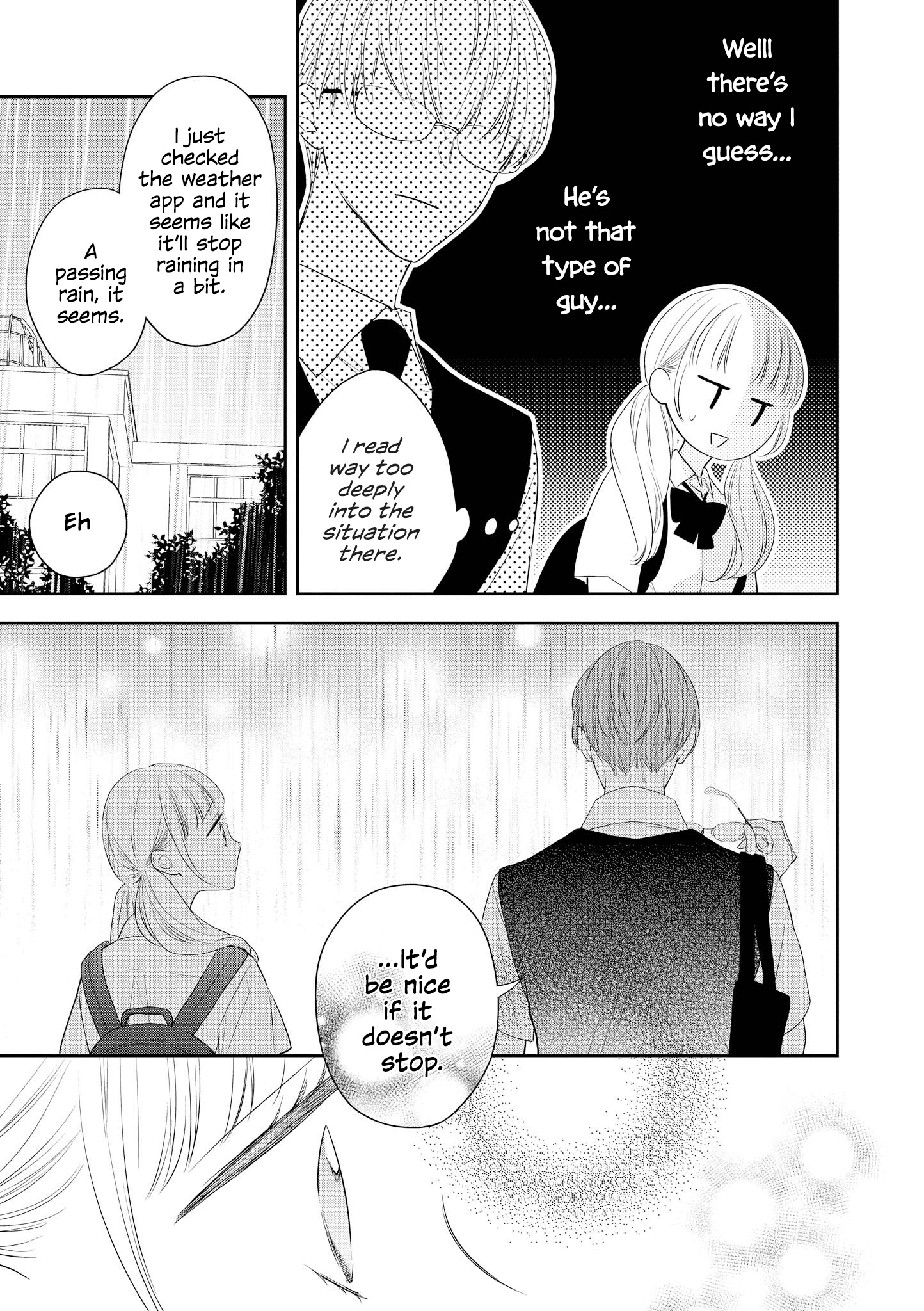 “It’s Too Precious And Hard To Read !!” 4P Short Stories - Vol.1 Chapter 21: The Rain Doesn't Seem To Stop [By Natsu Samako]