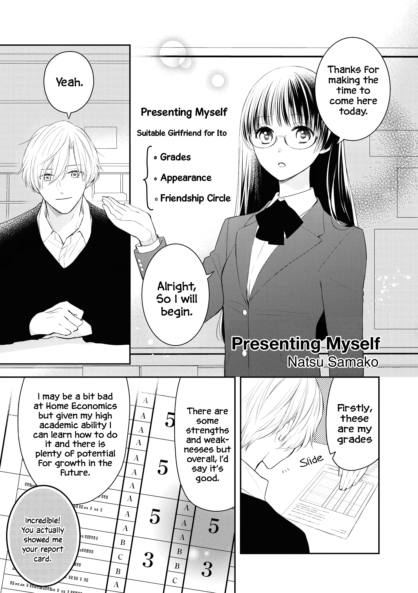 “It’s Too Precious And Hard To Read !!” 4P Short Stories - Vol.2 Chapter 35: Presenting Myself [By Natsu Samako]