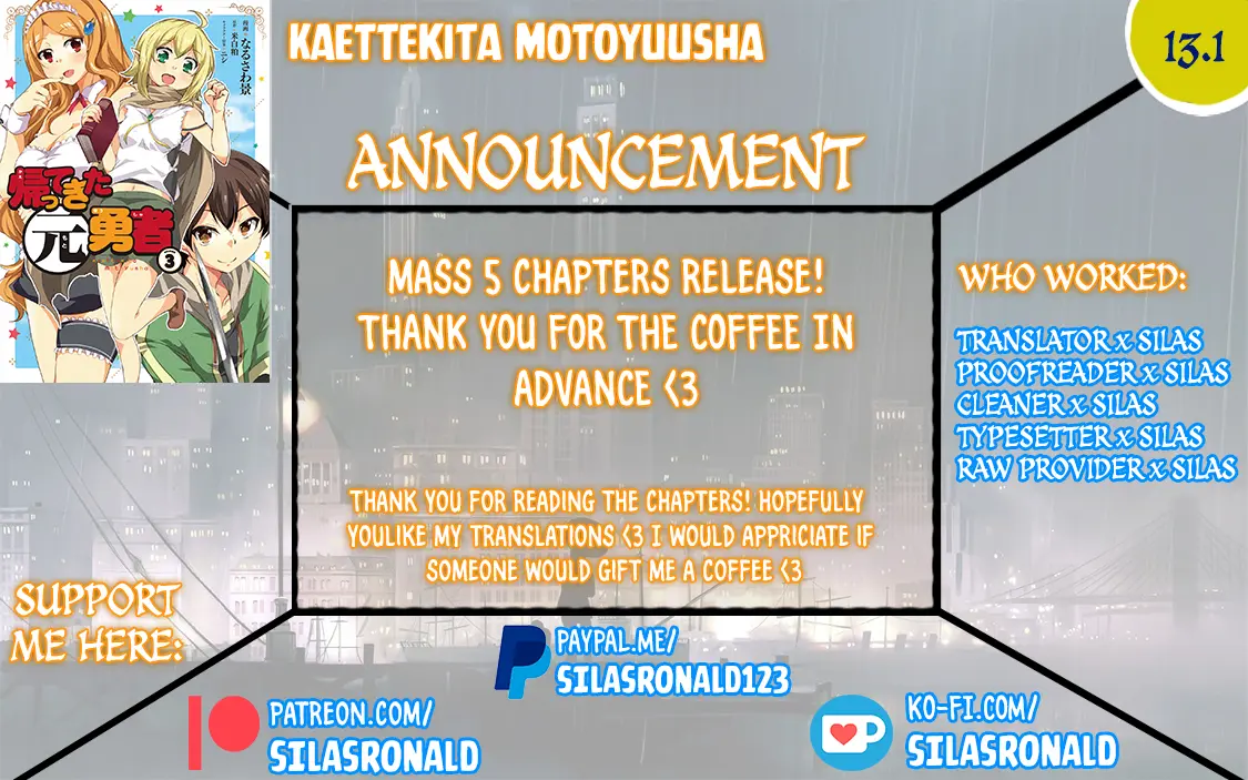 Kaettekita Motoyuusha - Chapter 13.1