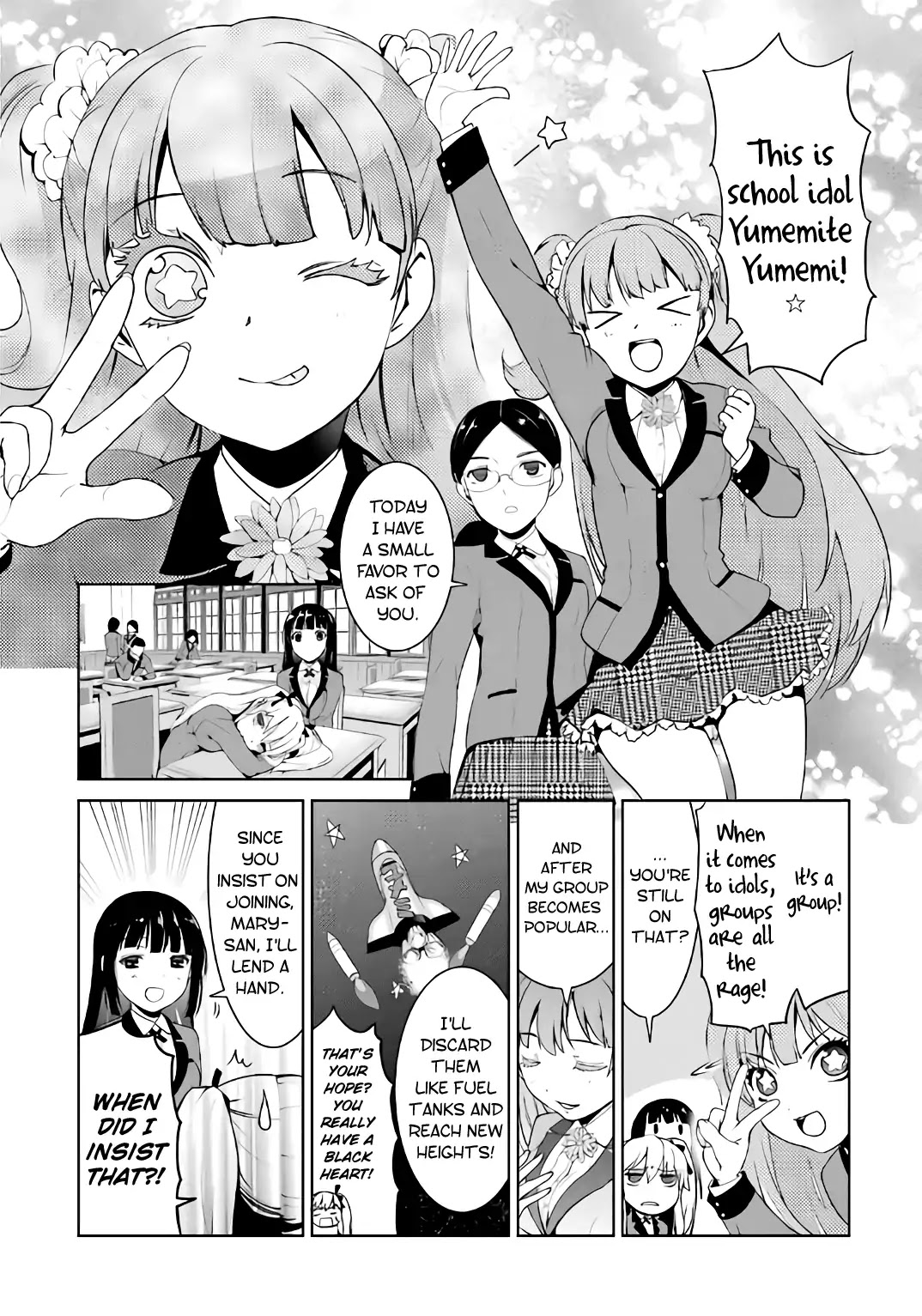 Kakegurui - Yorozu: Official Comic Anthology - Chapter 3: The Girls Form An Idol Group (Makoto Fukami & Seigo Tokiya)