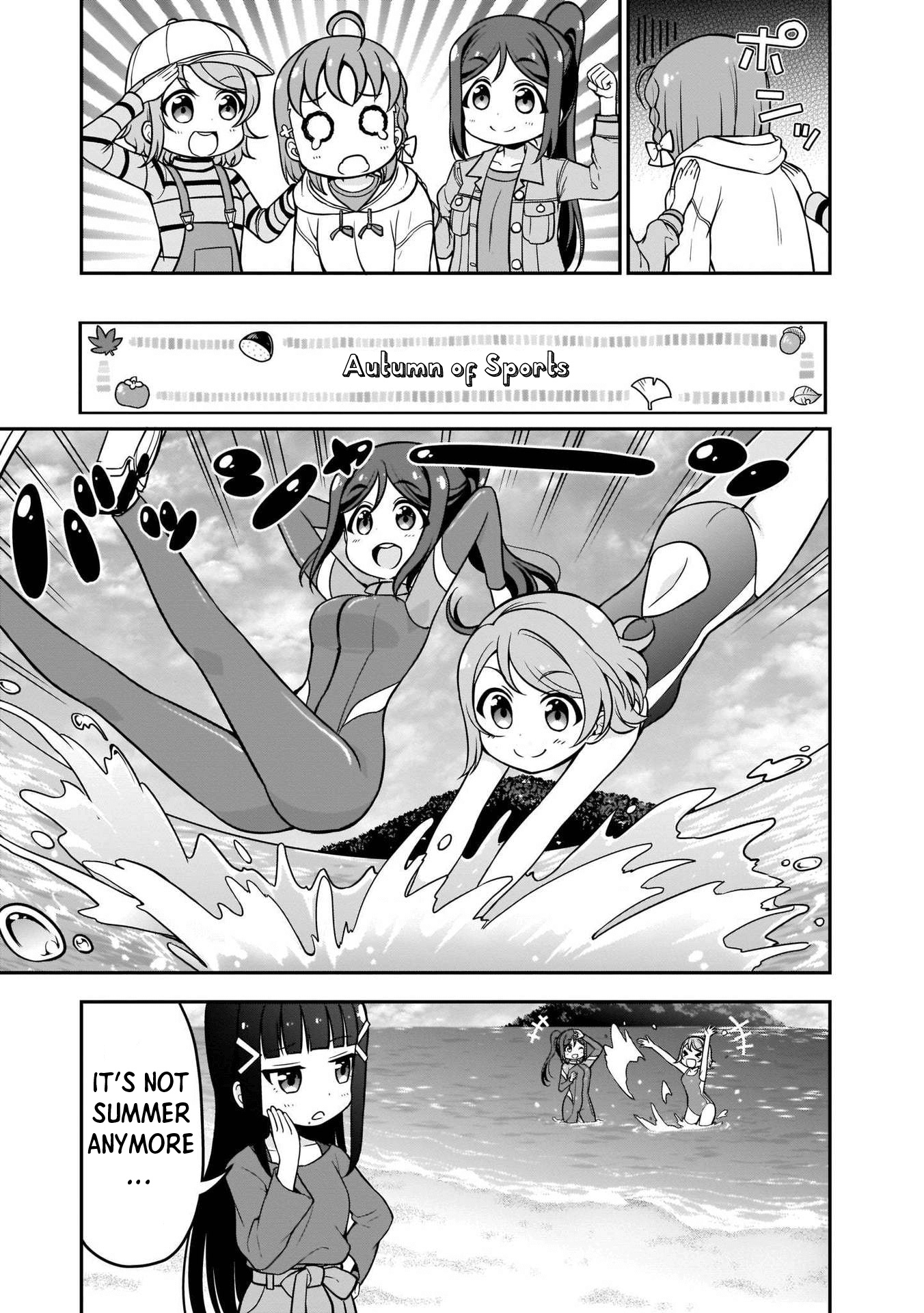 Love Live! Sunshine!! Maru's 4-Koma - Vol.1 Chapter 10: Aqours Autumn