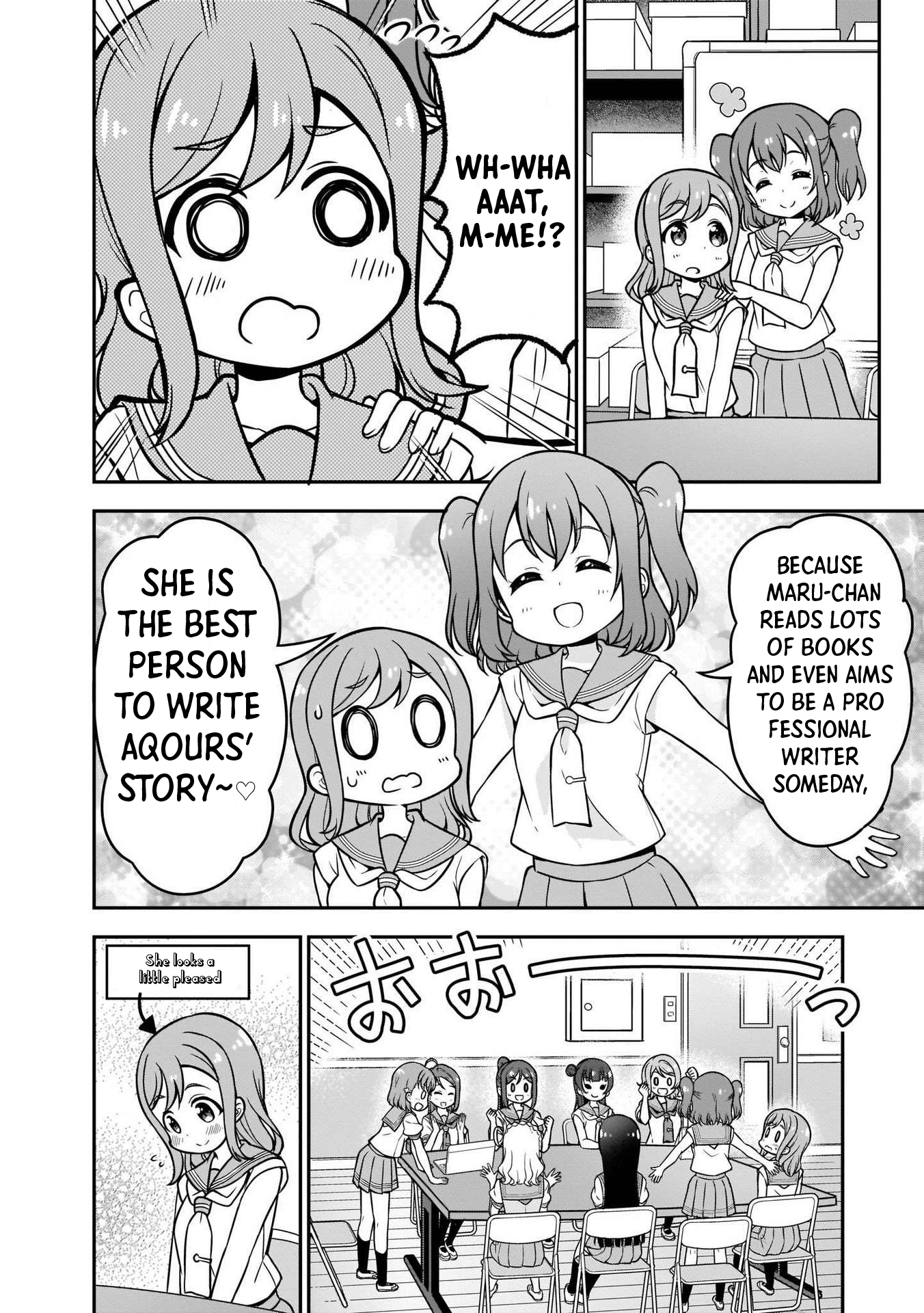 Love Live! Sunshine!! Maru's 4-Koma - Vol.1 Chapter 1: Starting Out Of Nowhere