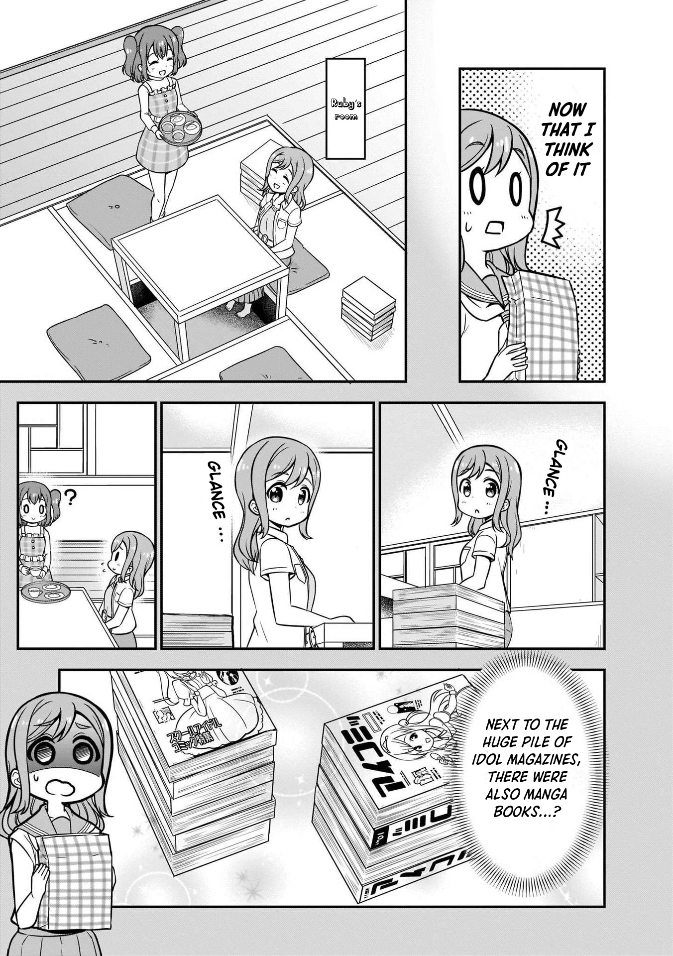 Love Live! Sunshine!! Maru's 4-Koma - Vol.1 Chapter 1: Starting Out Of Nowhere