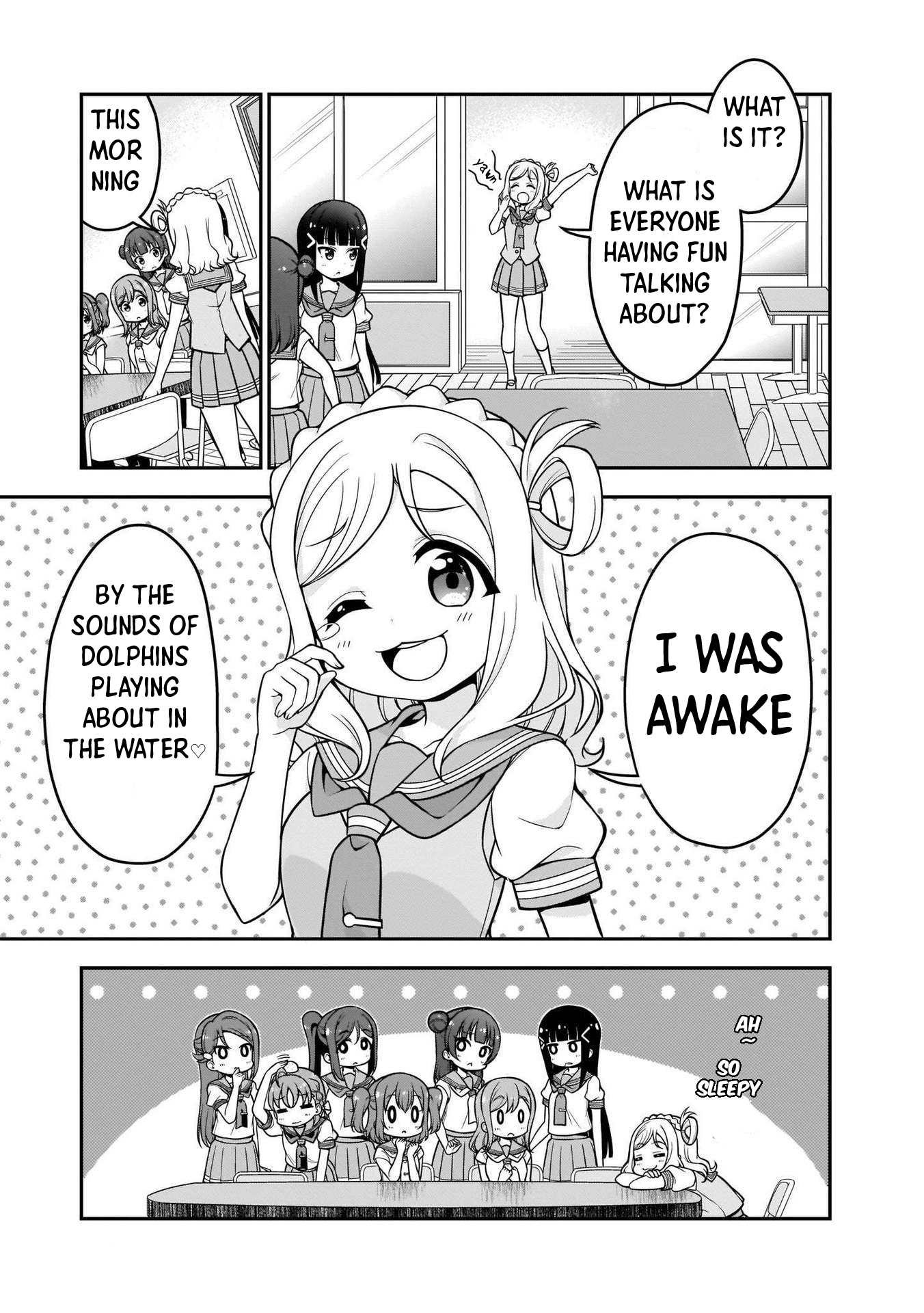 Love Live! Sunshine!! Maru's 4-Koma - Vol.1 Chapter 9: Suite Room