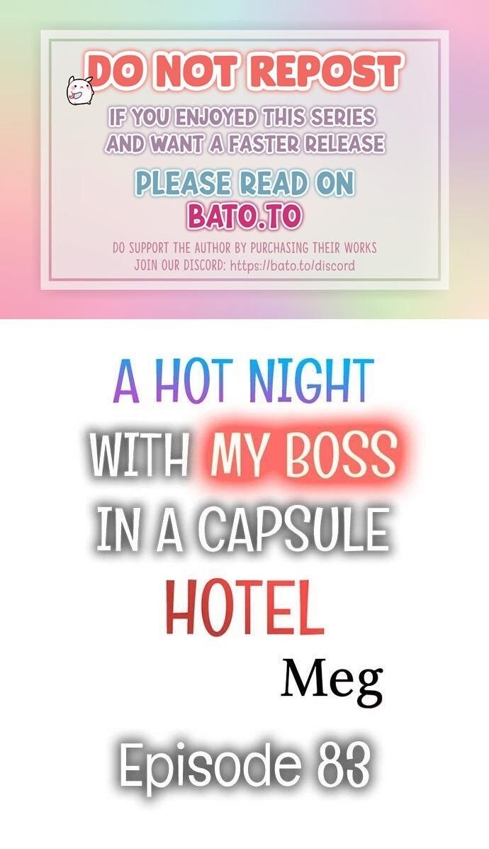 A Hot Night With My Boss In A Capsule Hotel - Chapter 83