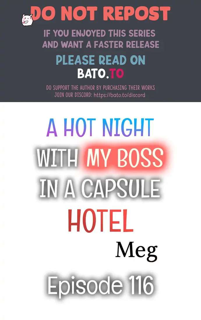 A Hot Night With My Boss In A Capsule Hotel - Chapter 116