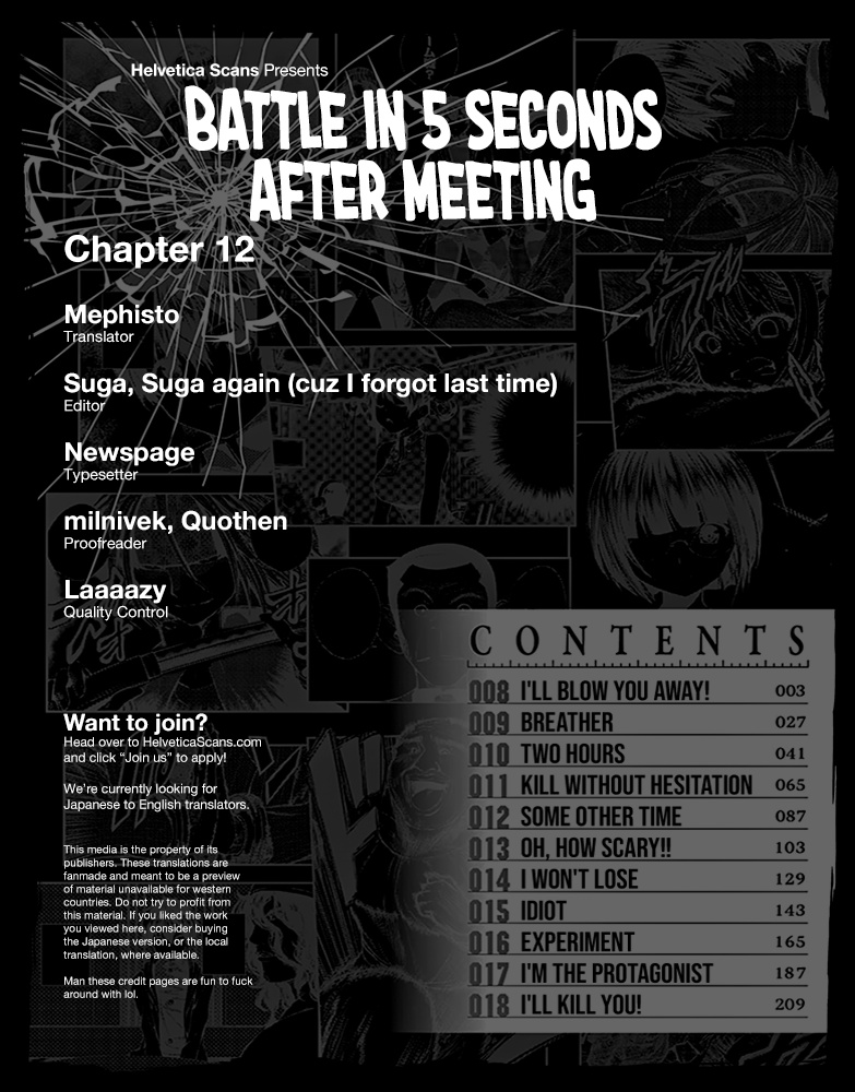 Battle In 5 Seconds After Meeting - Vol.2 Chapter 12: Some Other Time