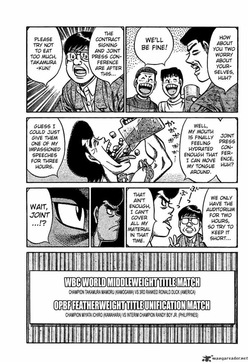 Hajime No Ippo - Chapter 816 : The Two Champions