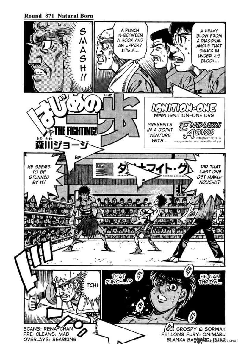 Hajime No Ippo - Chapter 871 : Natural Born