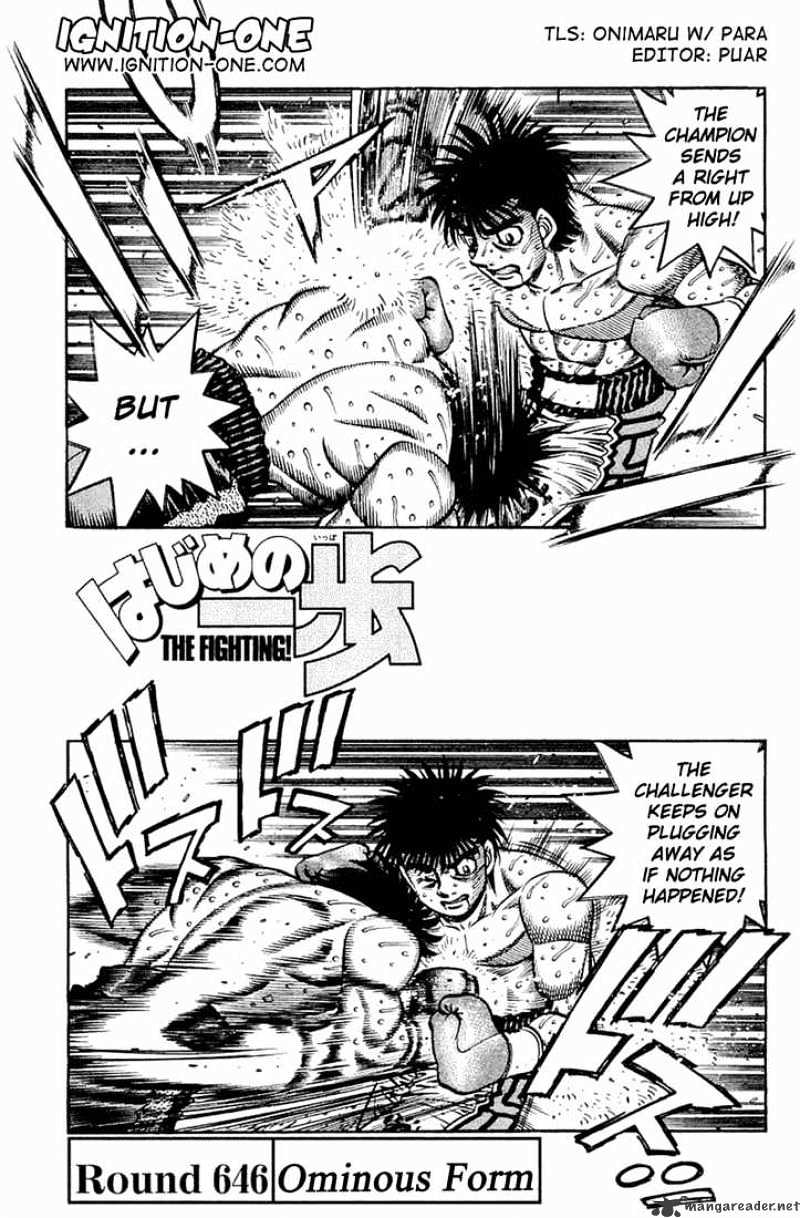 Hajime No Ippo - Chapter 646 : Ominous Shadow