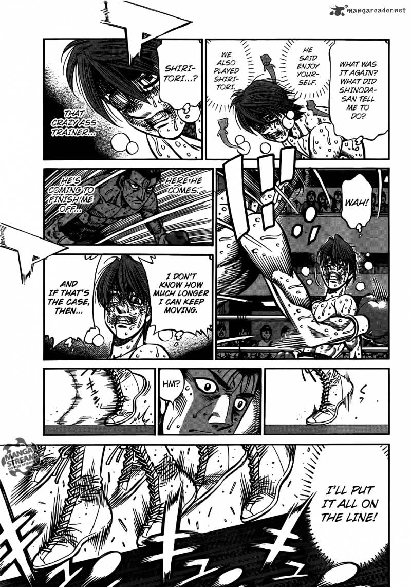 Hajime No Ippo - Chapter 963 : Shinoda S Method For Concentrating