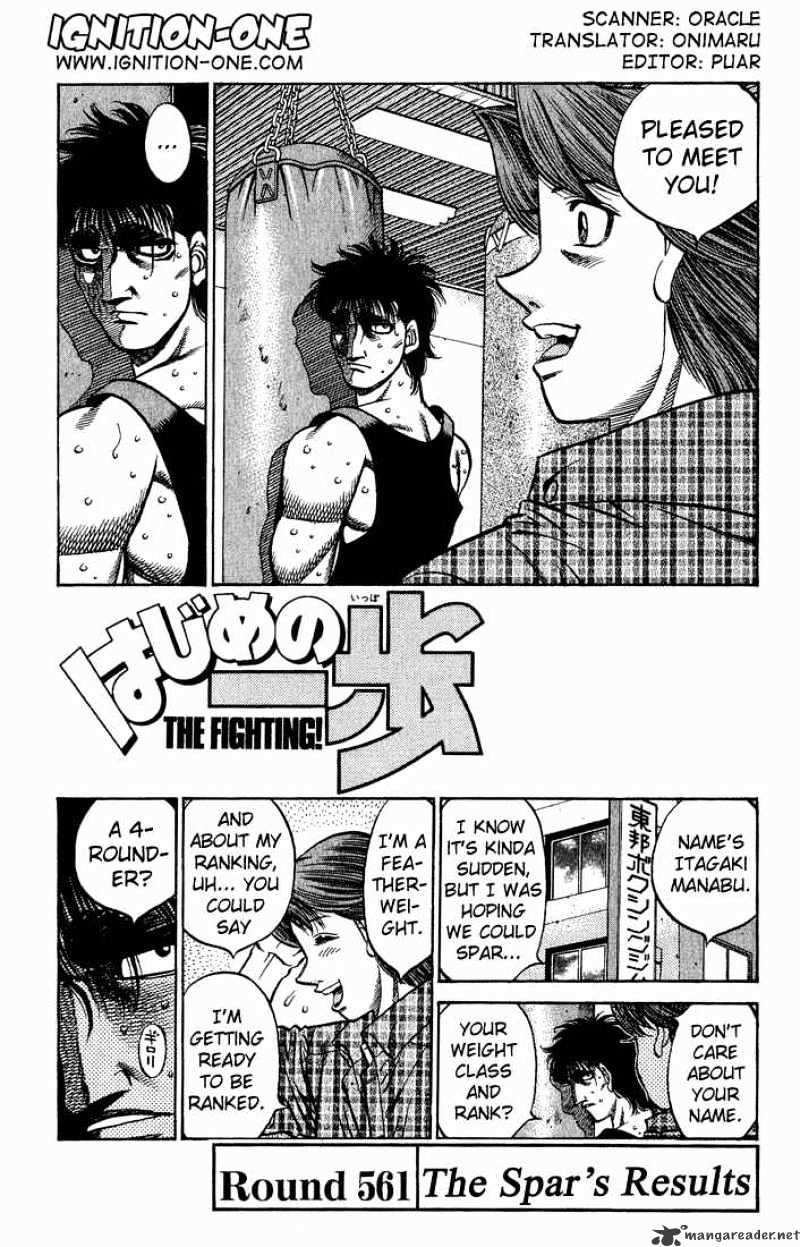 Hajime No Ippo - Chapter 561 : Good Results In A Spar