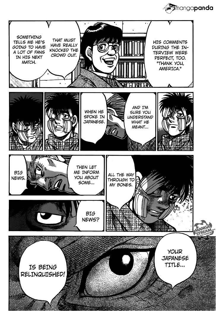 Hajime No Ippo - Chapter 1009 : Before Taking On The World