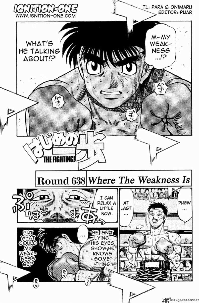 Hajime No Ippo - Chapter 638 : Where S The Weakness