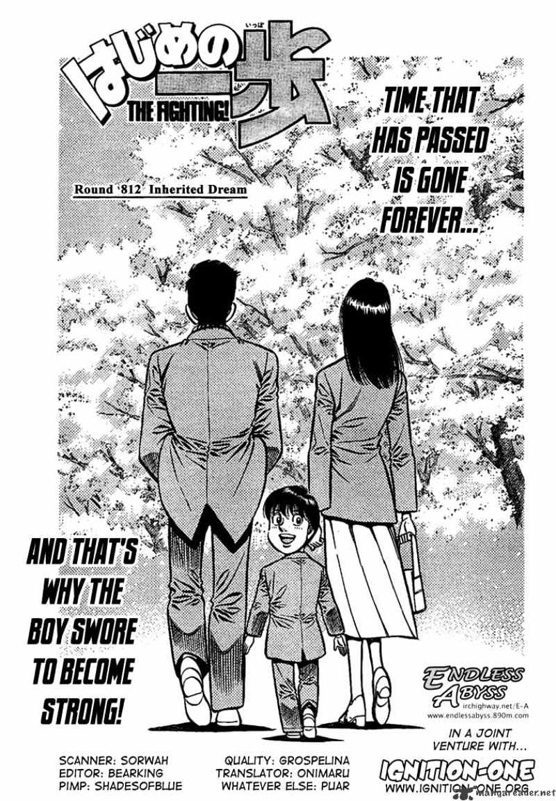 Hajime No Ippo - Chapter 812 : Inherited Dream