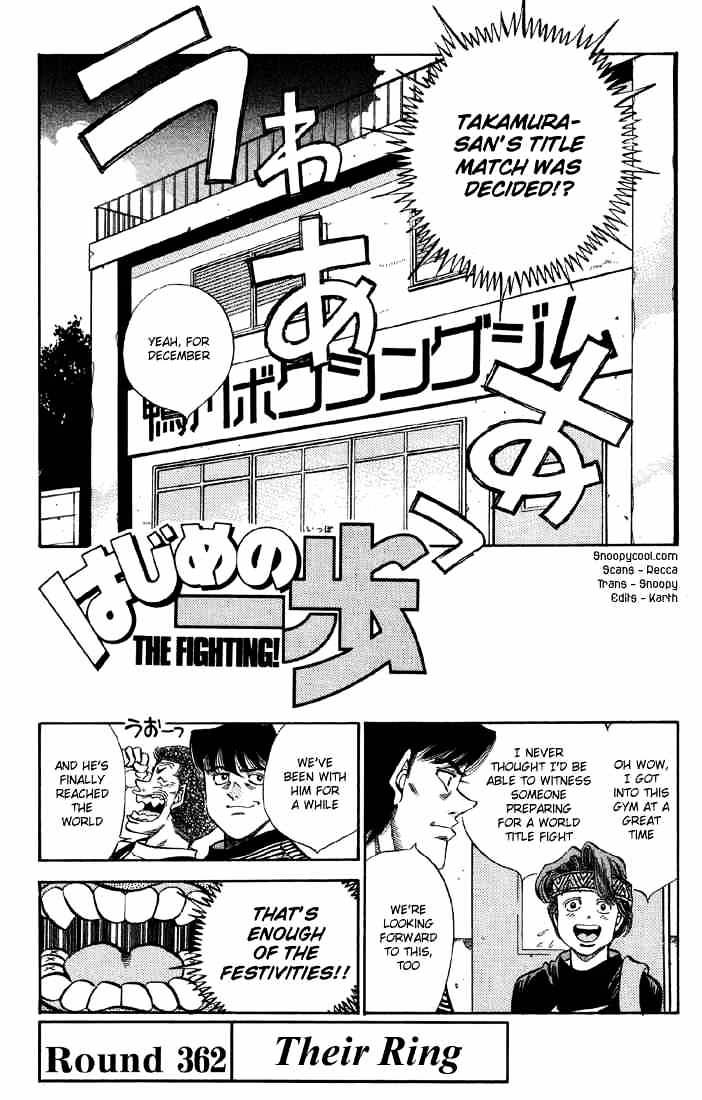 Hajime No Ippo - Chapter 362 : Their Ring