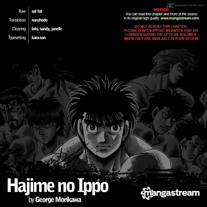 Hajime No Ippo - Chapter 933 : An Abnormal Start