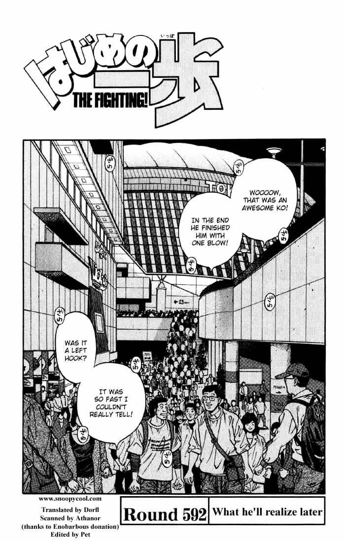 Hajime No Ippo - Chapter 592 : What He Ll Realize Later