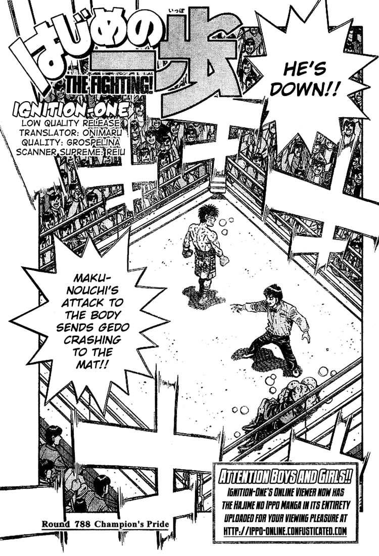 Hajime No Ippo - Chapter 788