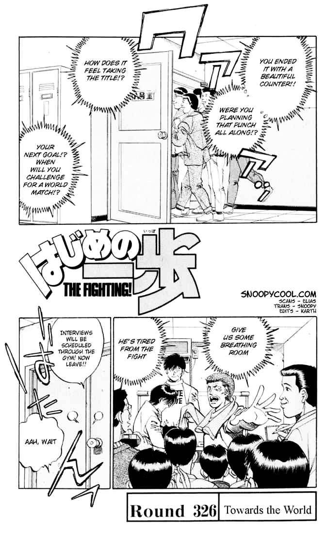 Hajime No Ippo - Chapter 326 : Towards The World