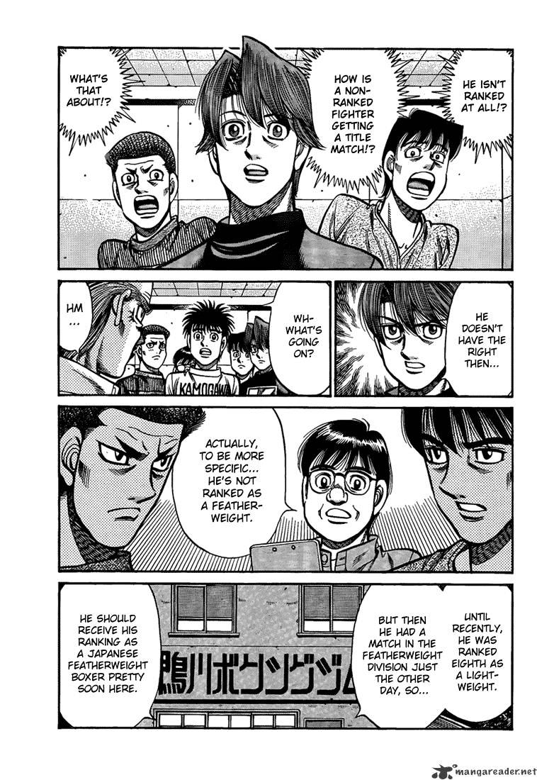 Hajime No Ippo - Chapter 916 : A Conspicuous Challanger