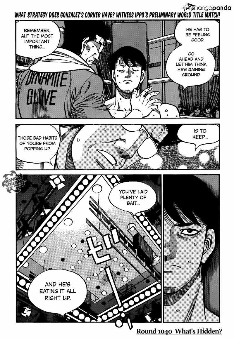 Hajime No Ippo - Chapter 1040 : Whats Hidden