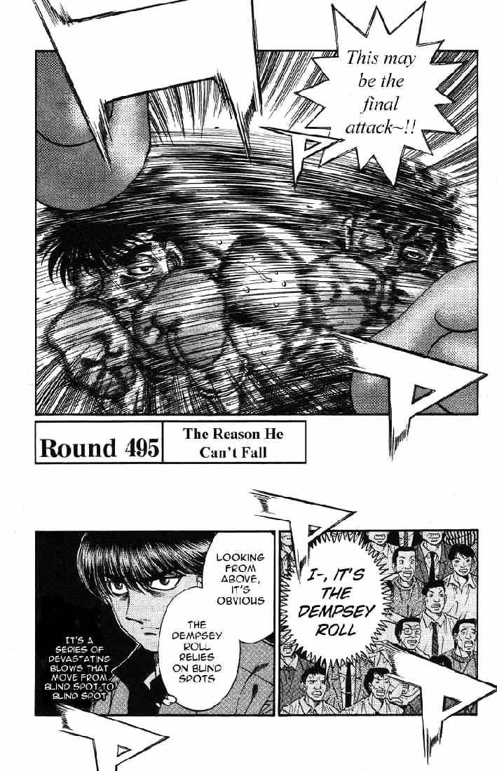 Hajime No Ippo - Chapter 495 : The Reason He Can T Fall