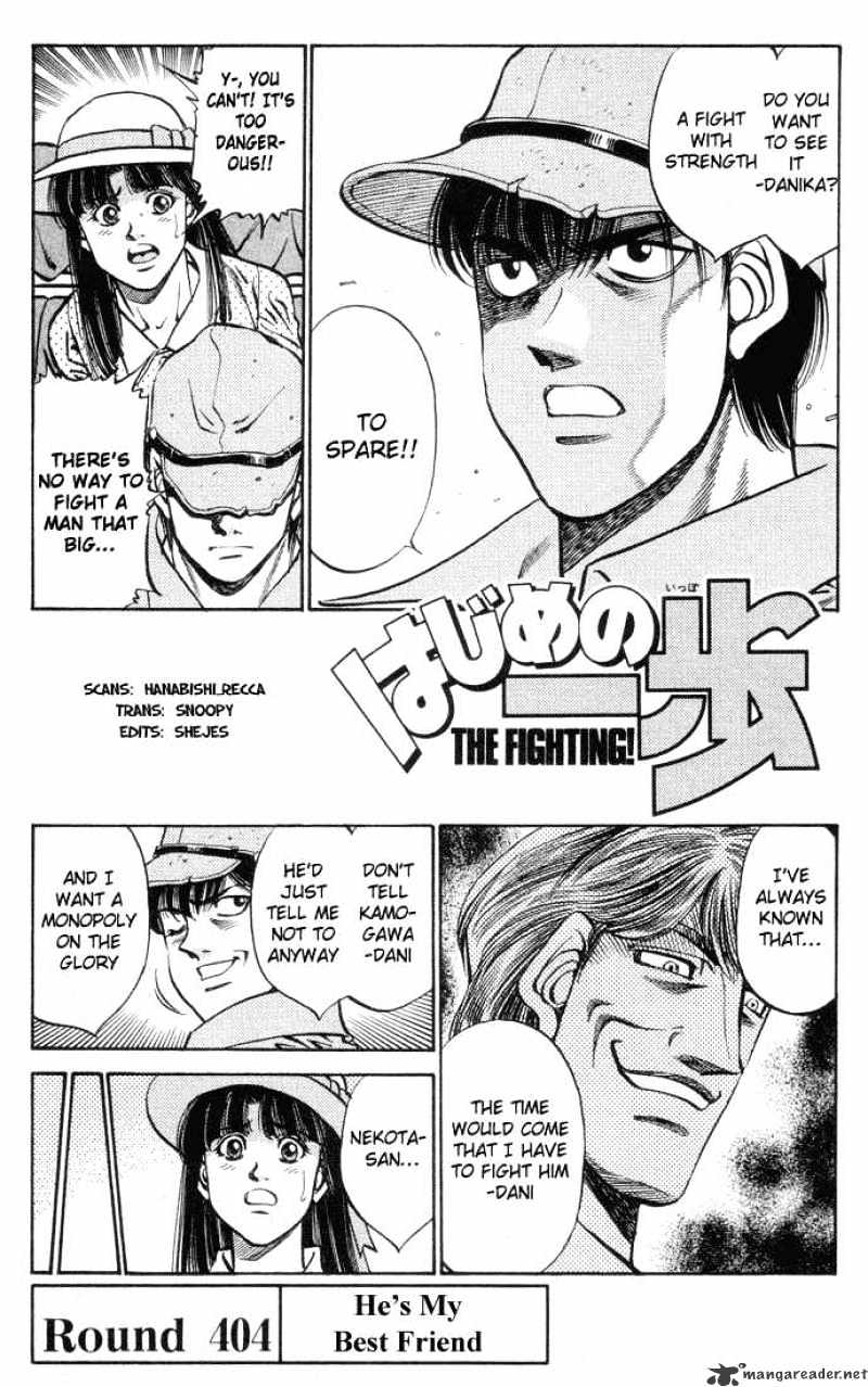 Hajime No Ippo - Chapter 404 : He S My Best Friend