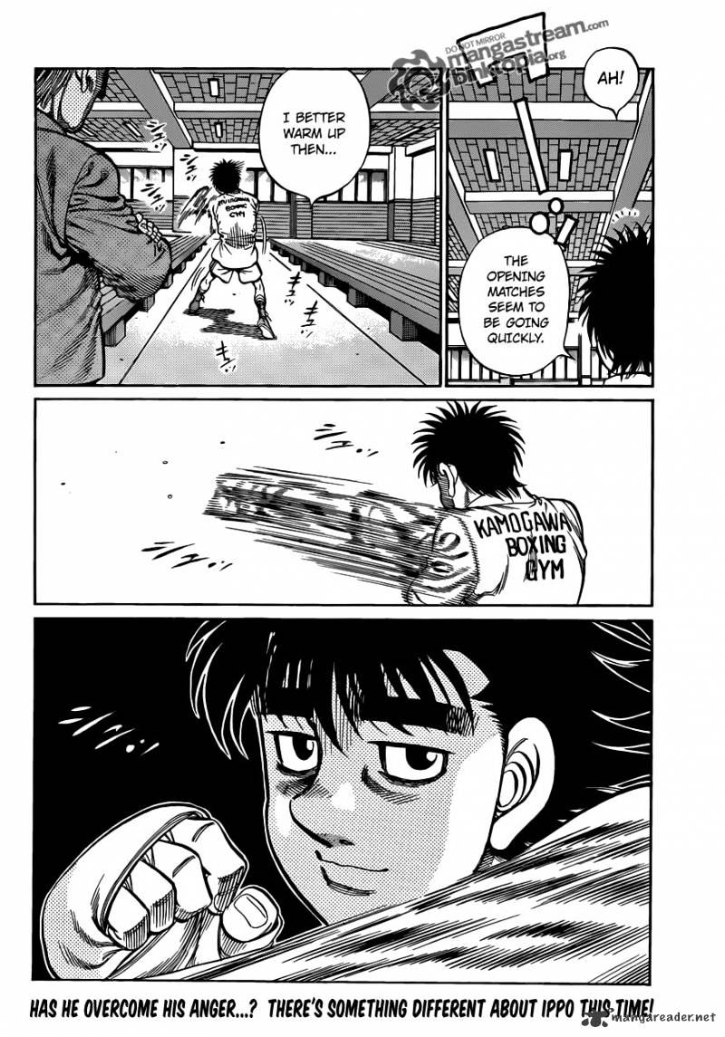 Hajime No Ippo - Chapter 929 : Strange Atmosphere