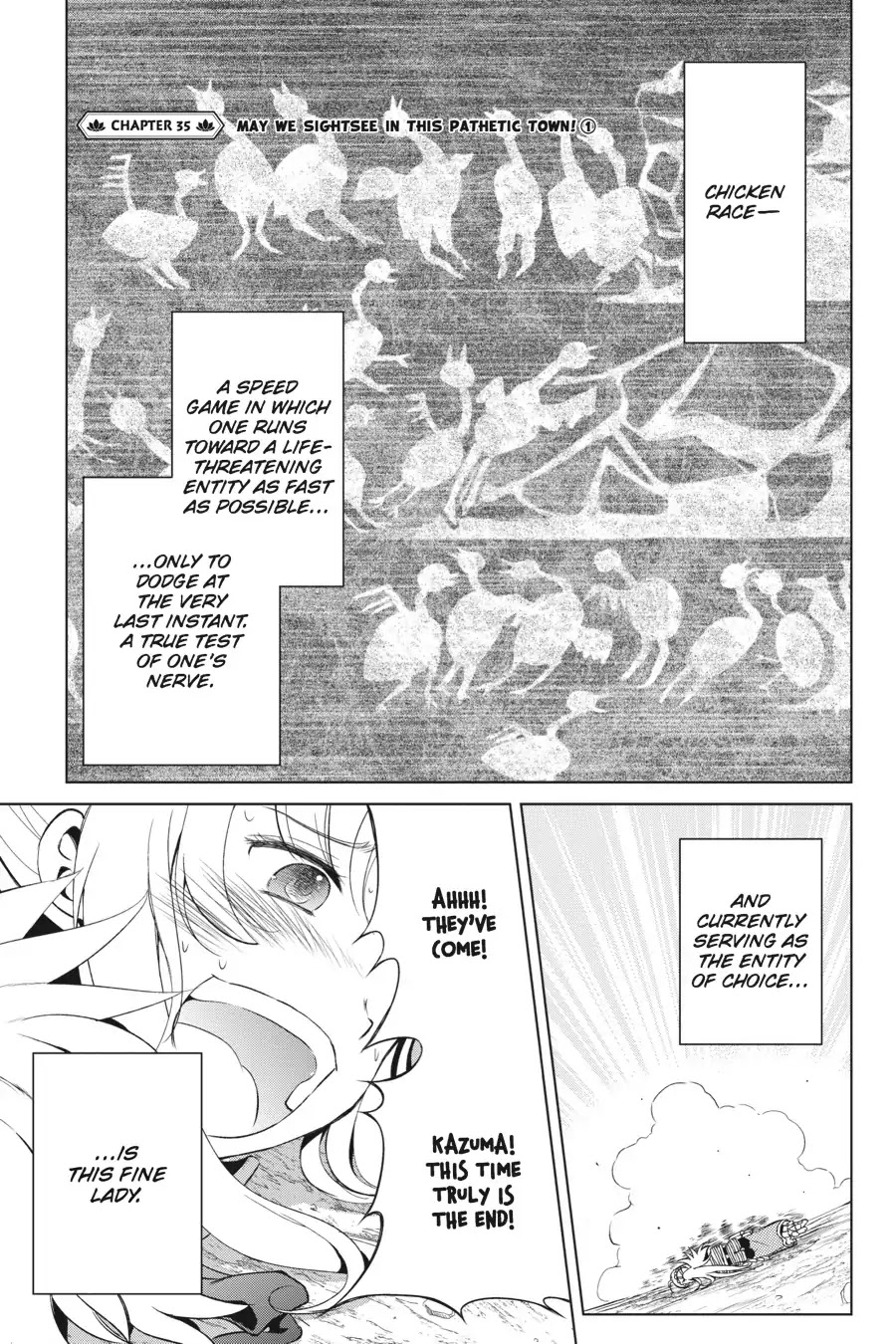 Kono Subarashii Sekai Ni Shukufuku O! - Chapter 35: May We Sightsee In This Pathetic Town! (1)