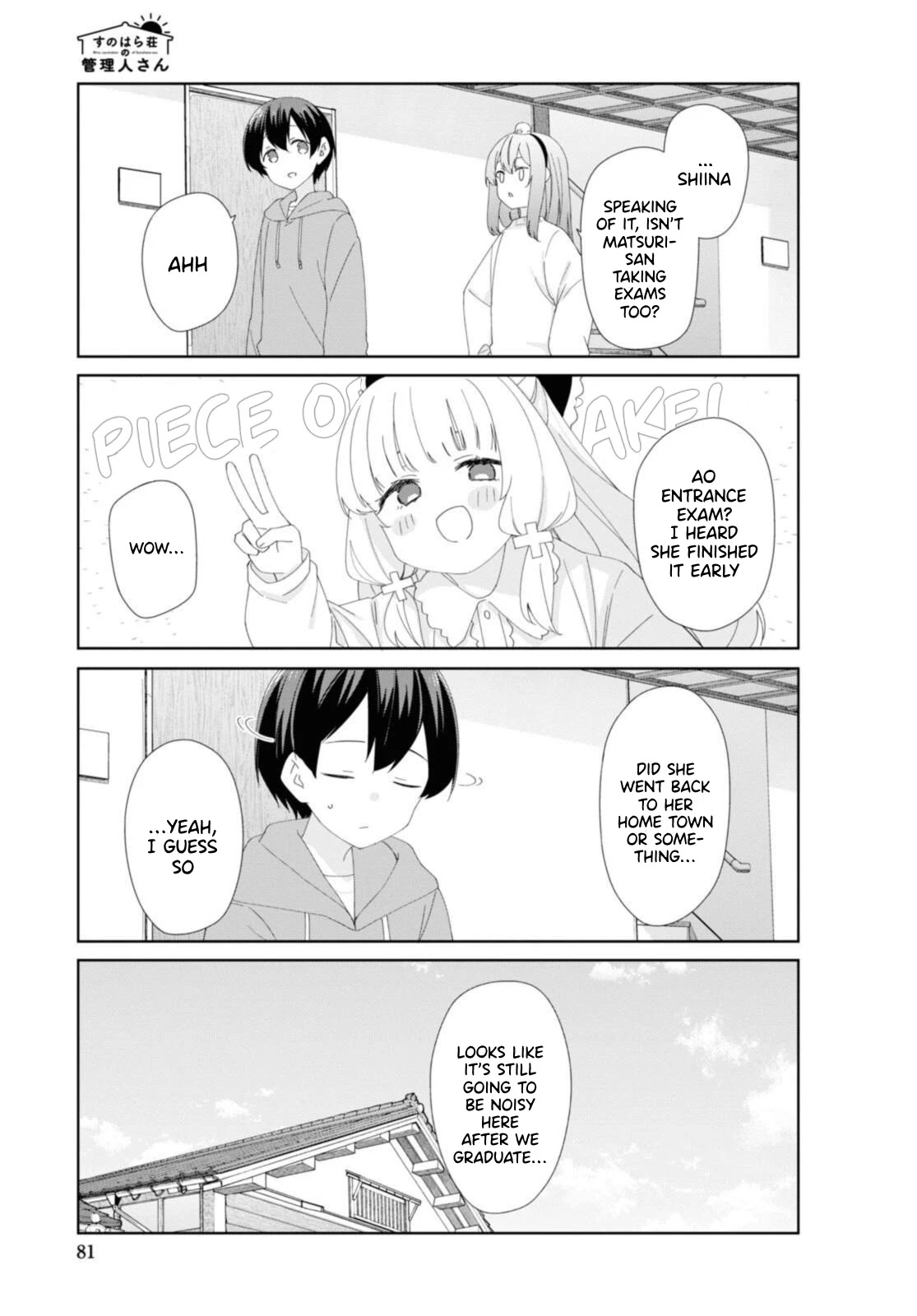 Sunoharasou No Kanrinin-San - Chapter 82