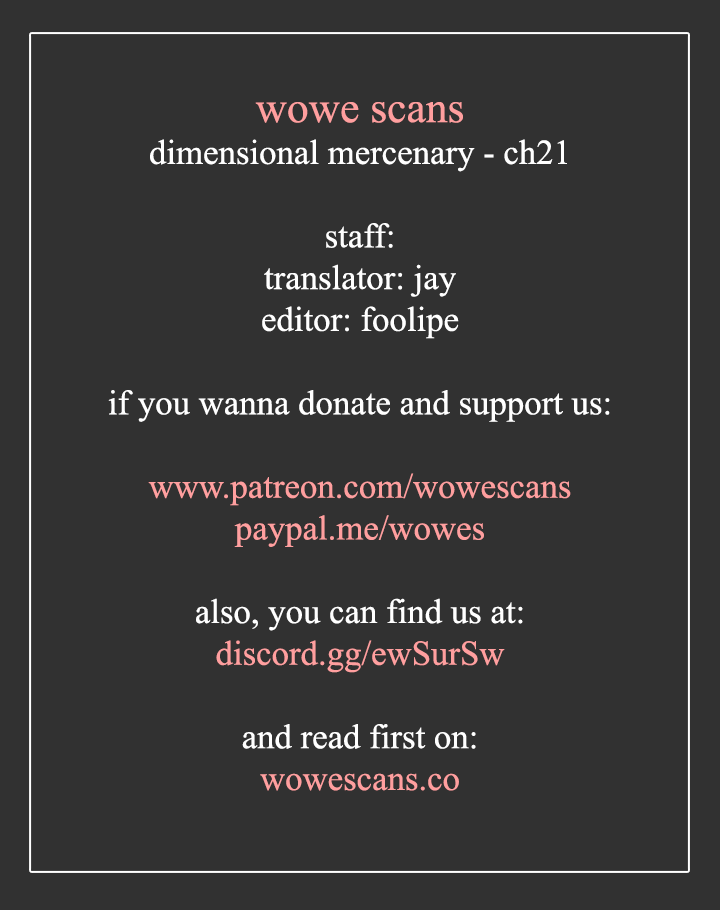 Dimensional Mercenary ( Other World Warrior ) - Chapter 21