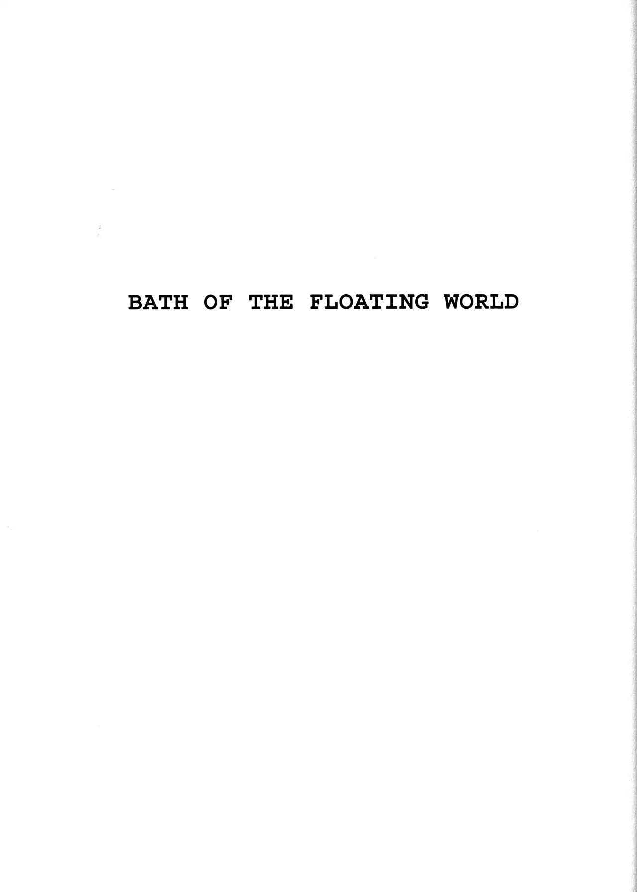 Black Jack - Vol.16 Chapter 9: Bath Of The Floating World