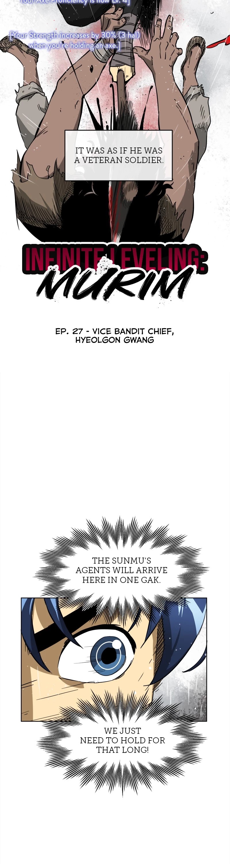 Infinite Leveling: Murim - Chapter 27: Ep. 27 - Vice Bandit Chief, Hyeolgon Gwang