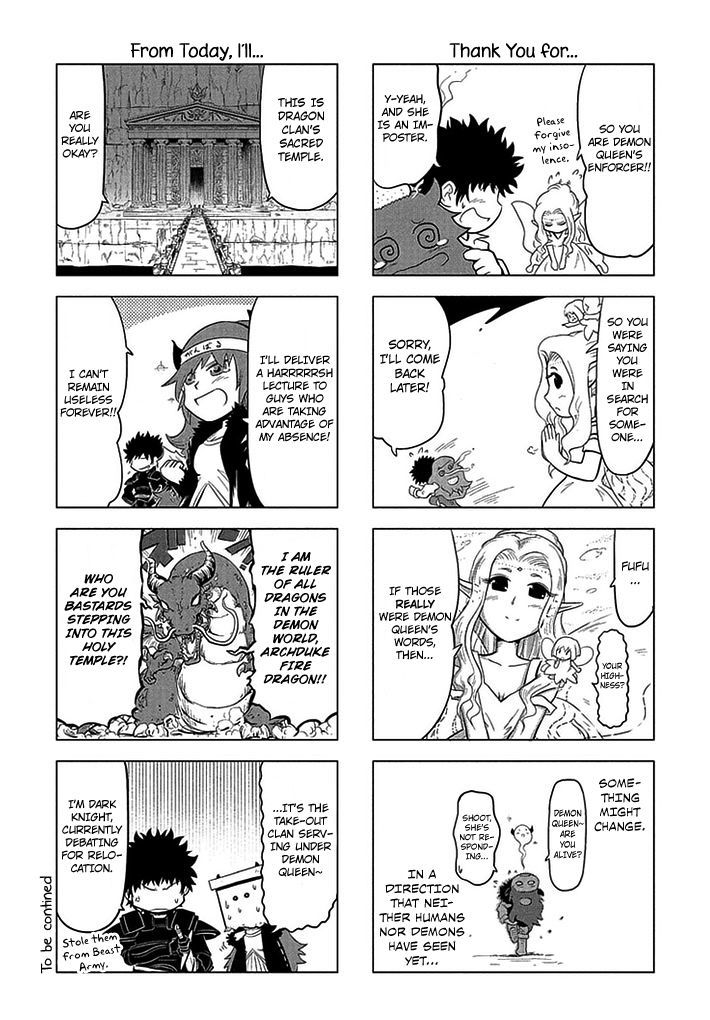 Maoyuu 4-Koma: You're Horrible, Maou-Sama! - Chapter 5 : Demon Queen-Sama S Hard Work In The Demon World