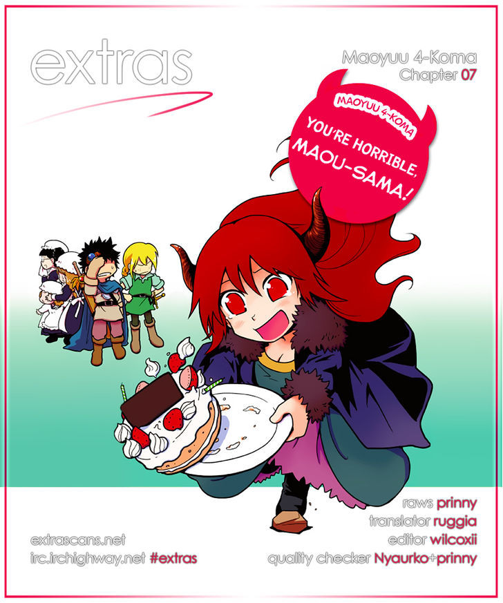 Maoyuu 4-Koma: You're Horrible, Maou-Sama! - Chapter 7 : Long Night At Gateway City