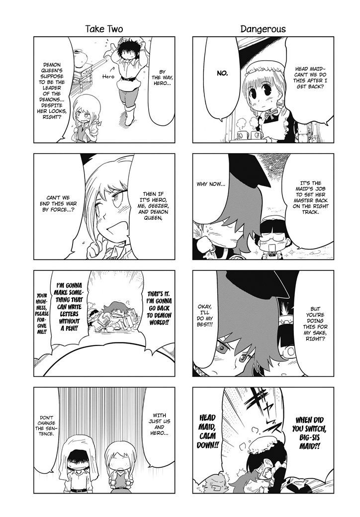 Maoyuu 4-Koma: You're Horrible, Maou-Sama! - Chapter 10 : I Can T Remain A Daydreaming Demon Queen