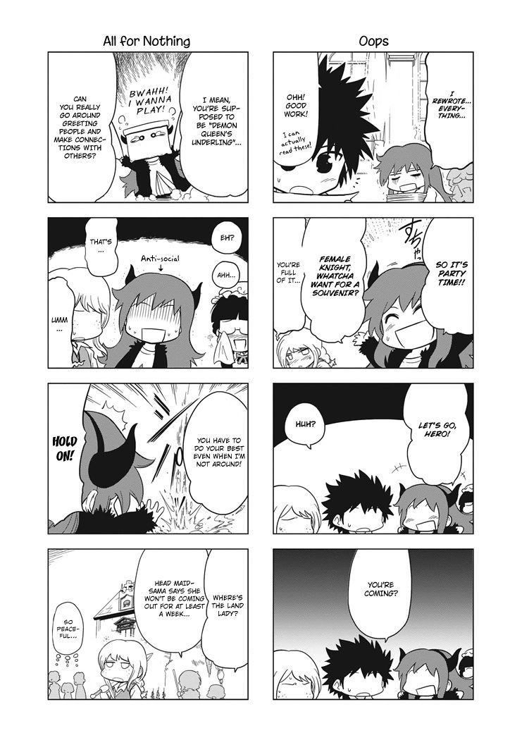 Maoyuu 4-Koma: You're Horrible, Maou-Sama! - Chapter 10 : I Can T Remain A Daydreaming Demon Queen