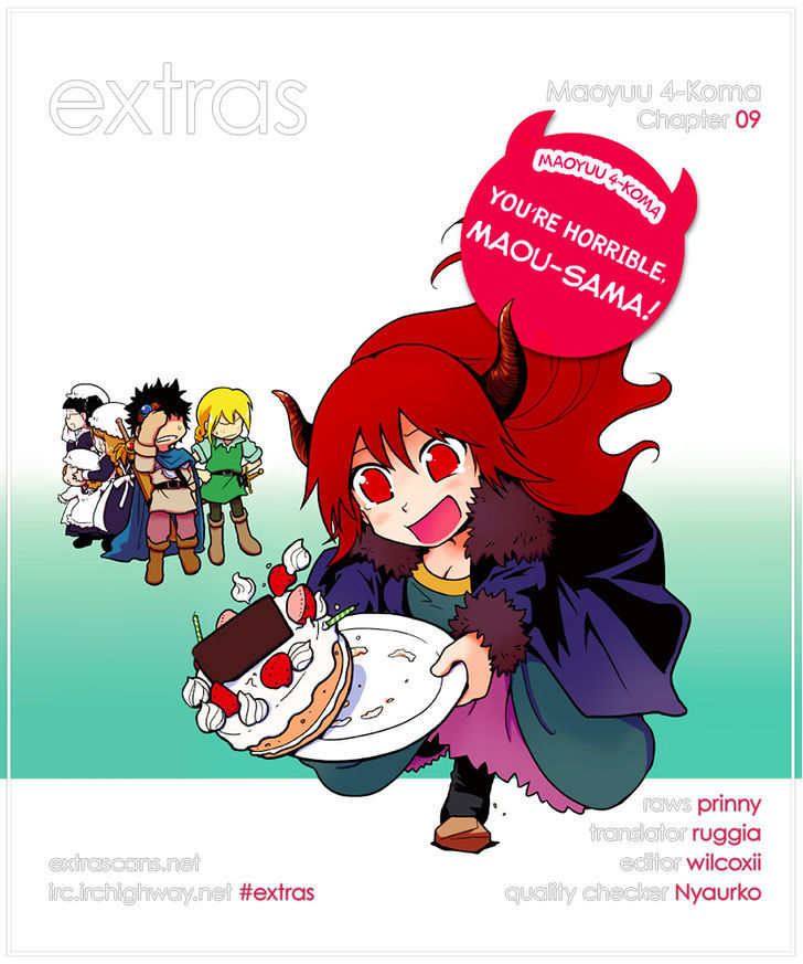 Maoyuu 4-Koma: You're Horrible, Maou-Sama! - Chapter 9 : Demon Queen And Hero’s Celebration Party