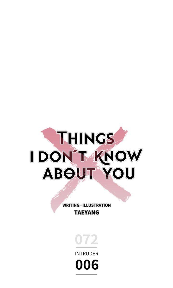 Things I Don't Know About You - Chapter 72