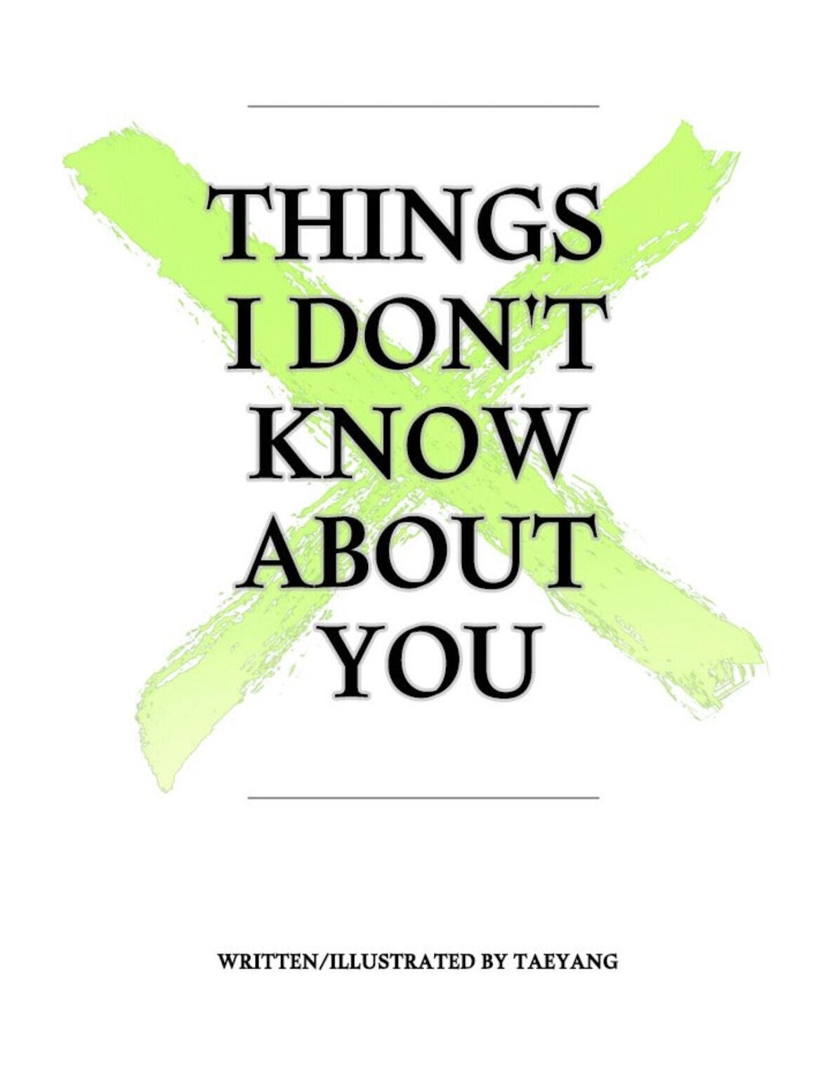 Things I Don't Know About You - Chapter 20