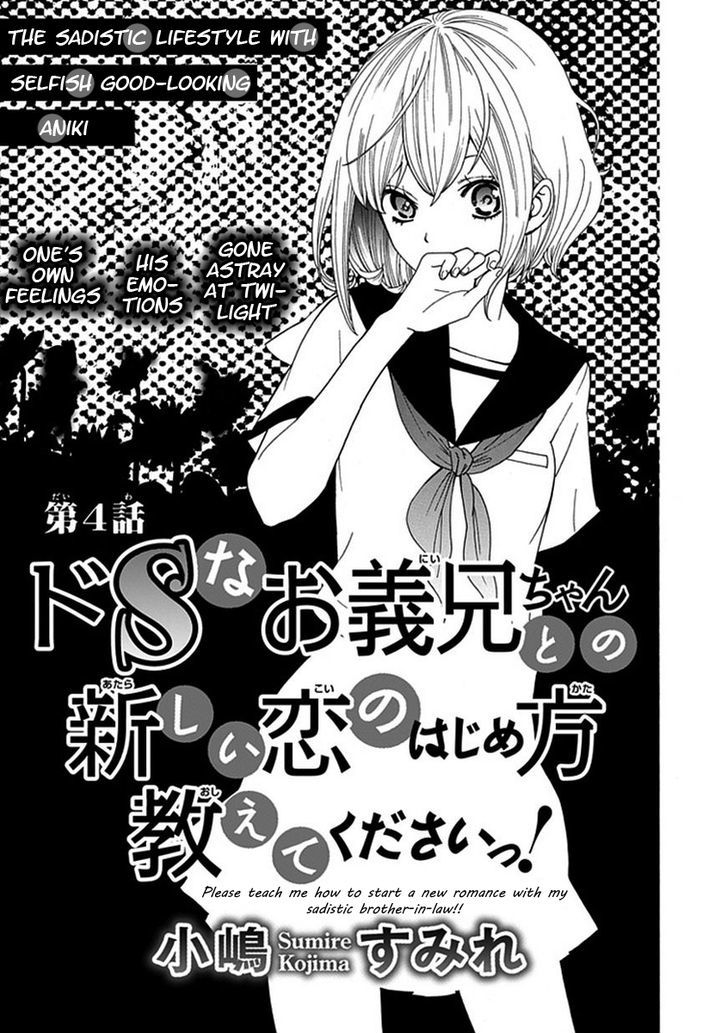 Do S Na Oniichan To No Atarashii Koi No Hajimekata Oshiete Kudasai - Chapter 4