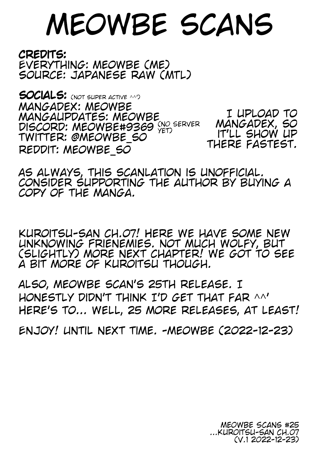 Kuroitsu-San In The Superhuman Research & Development Department - Chapter 7: Divine Swordsman Blader's Resolution