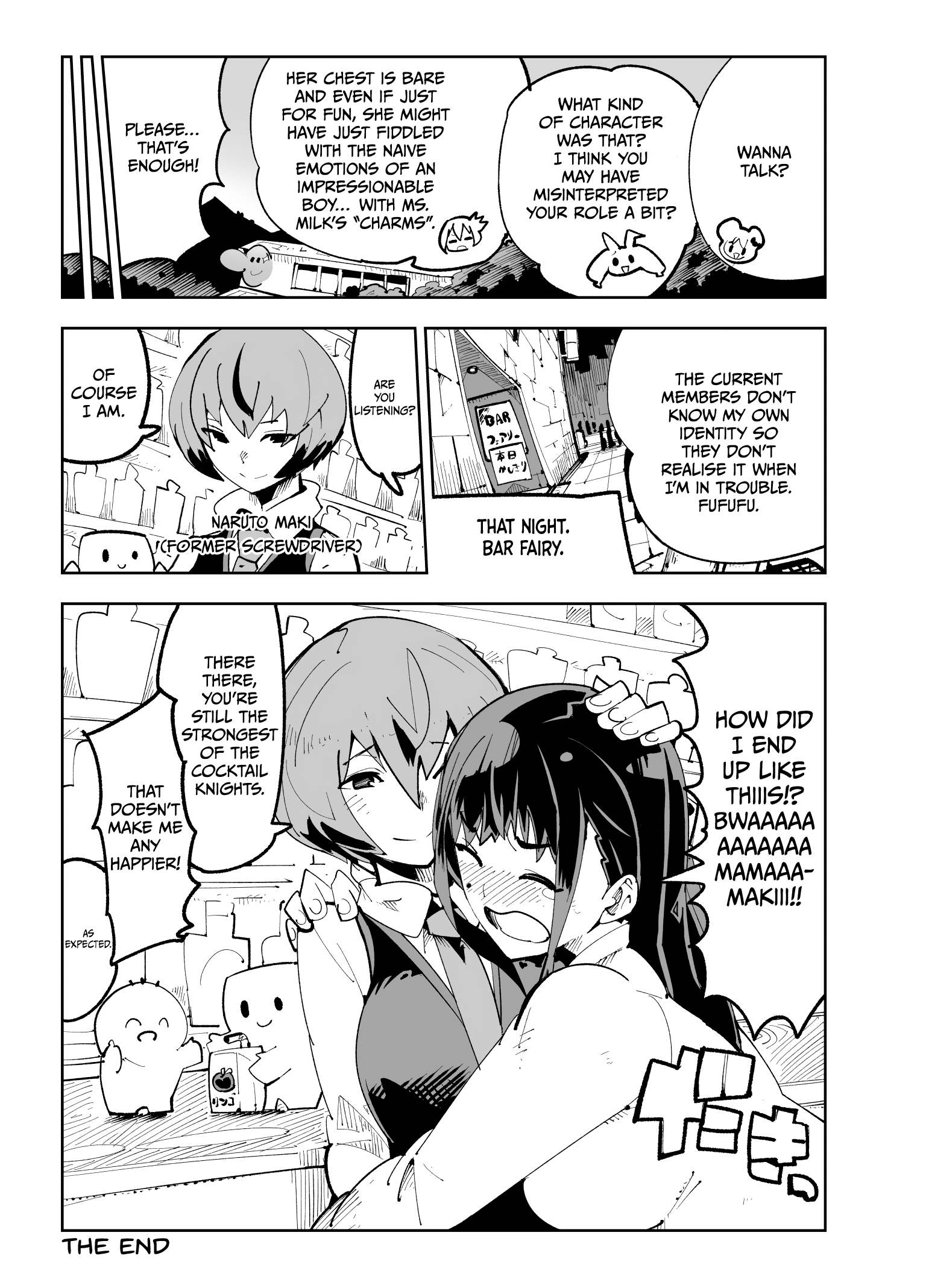 Spill It, Cocktail Knights! - Chapter 15: Chapter ♨: Spill It! Exposition In An Onsen... For Reasons!