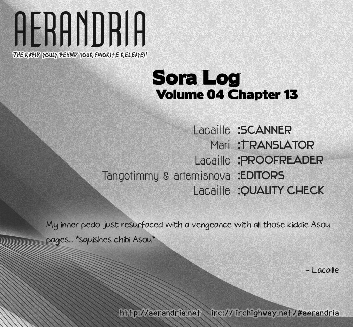 Sora Log - Vol.4 Chapter 13 : Memory